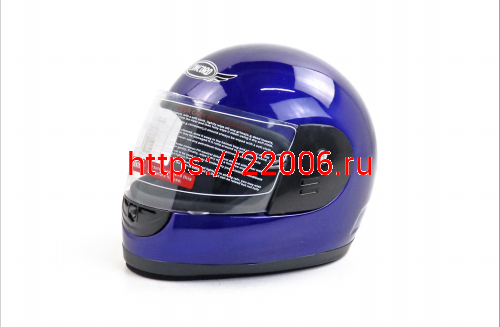 Шлем CONCORD XZF03 синий глянцевый ОДНОЦВЕТНЫЙ "S,M,L,XL,XXL" (интеграл) фото 2