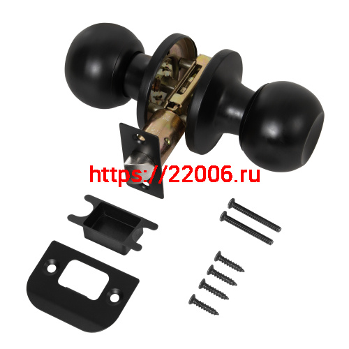 Ручка Punto (Пунто) защелка DK672/BL BL-PS (без фик.) черный фото 2