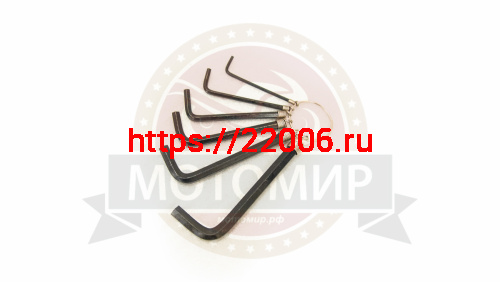 Набор шестигранников на кольце  6 шт., (2/3/4/5/6/7мм) KL-9701A Kenli фото 2