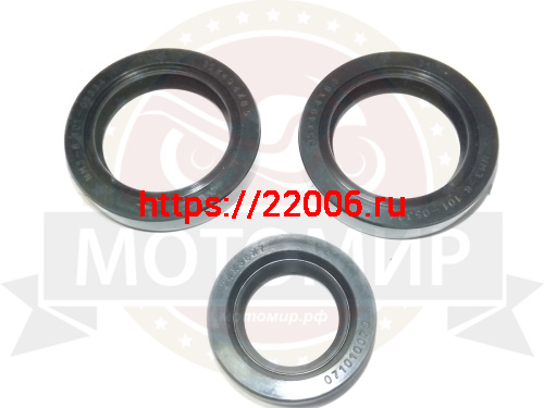 Набор сальников Муравей редуктора старого образца (49.4х33.4х8.5 (2шт), 24х38х7 (1шт))