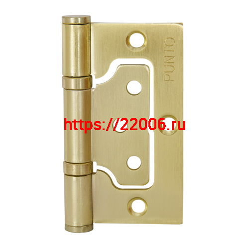 Петля Punto (Пунто) универсальная без врезки IN3200W-HD SB (200-2B/HD 75x2,5) мат. золото