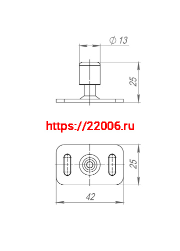 Нижний Armadillo (Армадилло) направляющий ролик SLD.Comfort-PRO/telescope.bottom roller фото 3