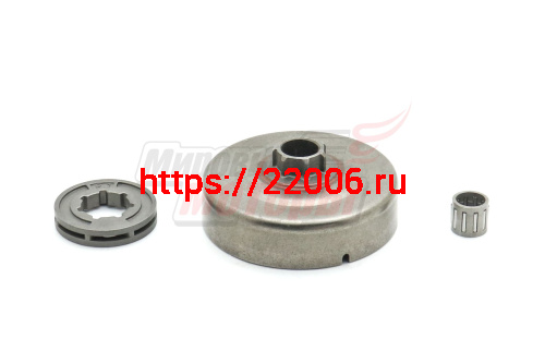 Барабан сцепления-звездочка 3/8"-7z на Штиль 180-250 с сепаратором СО СЪЕМН. ВЕНЦОМ (100961, Mini 7)