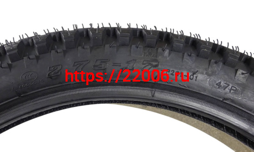 Покрышка 17" 2.75-17 Р261, без камеры, мопед, WANDA фото 3