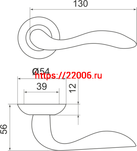 Ручка Armadillo (Армадилло) раздельная R.LD54.Selena (Selena LD19) AB/GP-7 бронза/золото фото 3