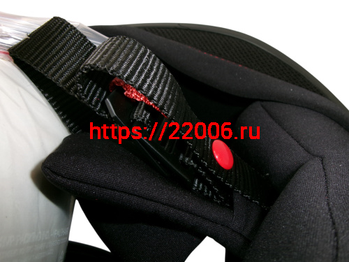 Шлем TVS RACING (Индия) STREET D/V DULL BLACK RED размер M, + пинлок в комплекте, очки фото 9