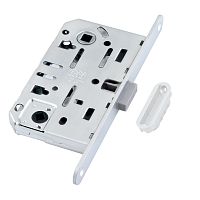 B06102.50.FM.640 AGB (АГБ) Защелка врезная WC (белый) MEDIANA POLARIS с отв. планкой (скин)