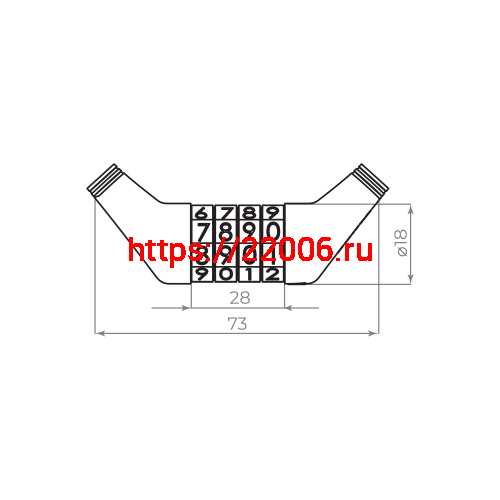 Замок Ajax (Аякс) навесной PD-0665-CODE фото 3