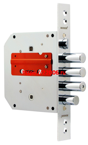 Замок Border (Бордер) врезной сувальдный с задвижкой и защёлкой ЗВ9-6 ПКЗ (прав.), 5 кл. /77411/
