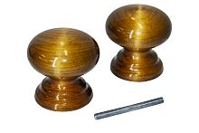 Ручка-кнопка veles (ВЕЛЕС) Орех