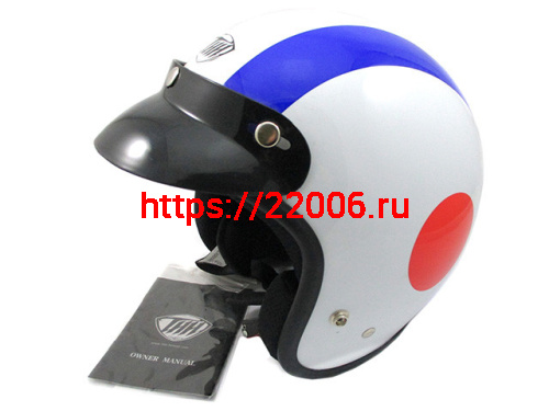 Мотошлем THH T-380 №7 white/blue (L)