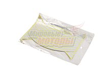 НАКЛЕЙКИ на обод колеса (светоотражающие, на 2 колеса) серебристые 13"