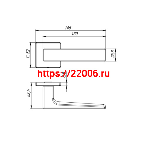 Ручка Fuaro (Фуаро) раздельная K.RL52.REDLINE (RED LINE RL) ABG-6 зелёная бронза