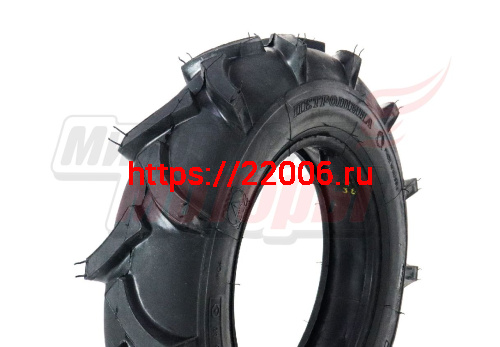 Покрышка (ПетроШина) Л-355 4,00-10 (МАРКИРОВАННАЯ) Муравей вездеход "Елочка" (с камерой)