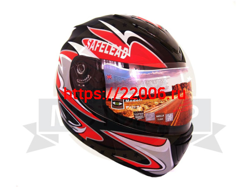 Шлем интеграл "Safelead" HF-160 "Анти Крыло" MATT BLACK CI размер XL