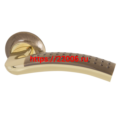 Ручка Armadillo (Армадилло) раздельная R.LD54.Libra26 (Libra LD26) AB/GP-7 бронза/золото