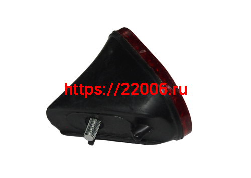 Катафот красный, 37х57мм., задний, фигурный, овальный  HUALONG фото 2