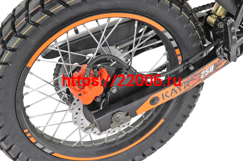 Мотоцикл KAYRO ENDURO 250cc "NOMAD" (ZS172FMM-3A, торм.пер/зад.диск, универс. покрышки пер. 90/90-19, зад 120/90-18)ПТС ОРАНЖЕВЫЙ фото 8