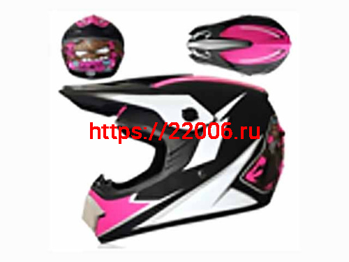 Мотошлем VIRTUE MD-905 Кросс черно-белый матовый (M)