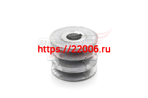 Шкив d25 мм ведущий 3-х ручейковый алл. (шпонка 8 мм) (Каскад/Кадви)