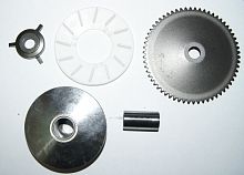 Вариатор 139QMB 50сс в сборе (ролики, наружный шкив, крыльчатка, палец, храповик) TMMP
