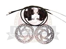 Тормоз дисковый передний в сборе ATV NITRO, ORION типа вело 120мм
