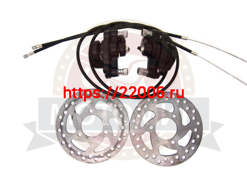 Тормоз дисковый передний в сборе детские  ATV (все TREK и IMPULSE), БЕСПЛАТНО типа вело, (НАБОР)