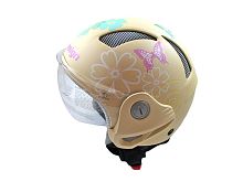 Мотошлем THH T-9 №2 matte cream/white orang  (S)