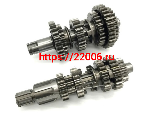 Валы КПП (первичный+вторичный) в сборе 163FML,166FMM (CG,CB200-250) TTR250a