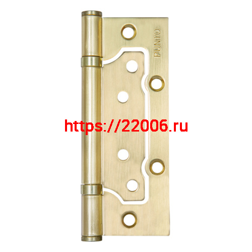 Петля Punto (Пунто) универсальная без врезки IN5200W-HD SB (200-2B/HD 125x2,5) мат. золото