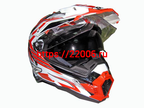 Мотошлем THH TX-27№1 white/red (XS)