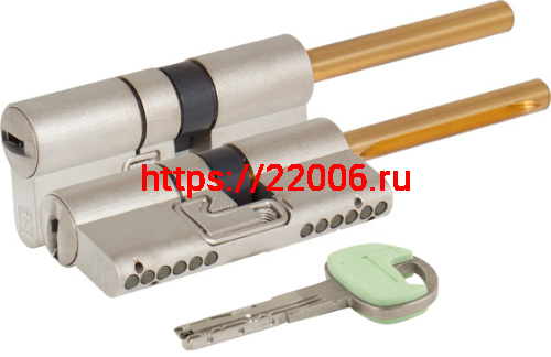 Цилиндровый механизм Mottura (Моттура) под вертушку (дл. шток) C48P413101C5 (72 мм/36+10+26), МАТ.НИКЕЛЬ