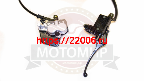 Гидравлика передняя в сборе Fighter125 (тормоз в сборе) посадочные 43 мм (L-1100mm, 2 поршня) фото 2