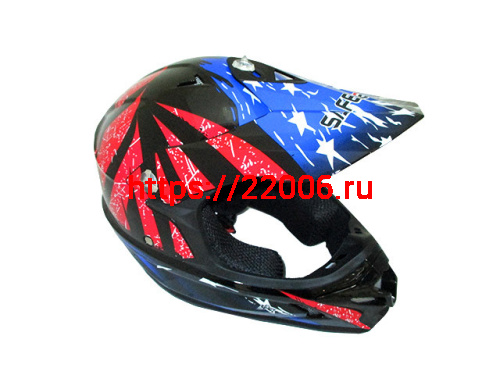 Мотошлем SAFEBET HF-115 (cross kids) black Q183 (XL)