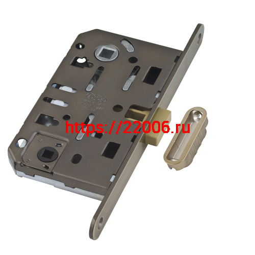 B06102.50.12.640 AGB (АГБ) Защелка врезная WC (ант. бронза) MEDIANA POLARIS с отв. пл. (скин)