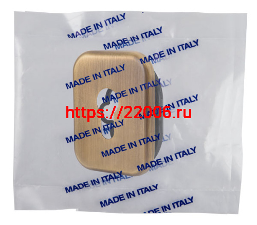 Декоративная Armadillo (Армадилло) Квадратная накладка на цилиндр ET-DEC SQ (ATC Protector 1) AB-77 Бронза фото 2