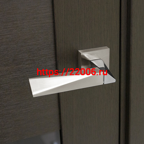 Ручка Fuaro (Фуаро) раздельная DIAMOND DM/HD SN/CP-3 матовый никель/хром фото 2