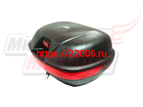 Кофр (задний ящик) 40л. ZH-999 (макс.загруз. 7 кг,матовый с ручкой, на 2 шлема, Ш.Г.В.: 54*40*28 см)