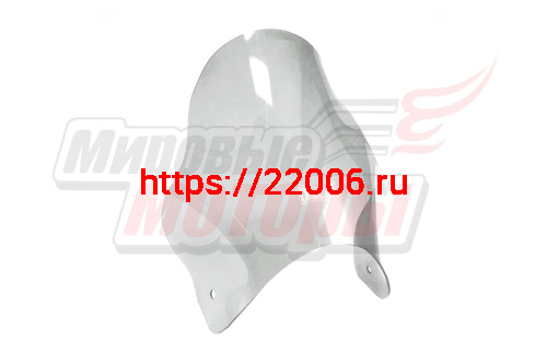 Щиток ветровой (18) орг.стекло "DAKAR" прозрачный (без крепежей)