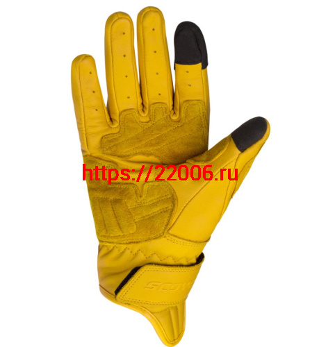 Перчатки SCOYCO (оригинал) MC-154, кожанные желтые, р-р  M фото 2