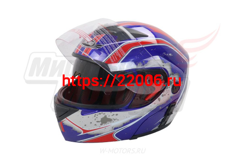 Шлем модуляр CONCORD FL-103 синий "S,M,L,XL,XXL" фото 2