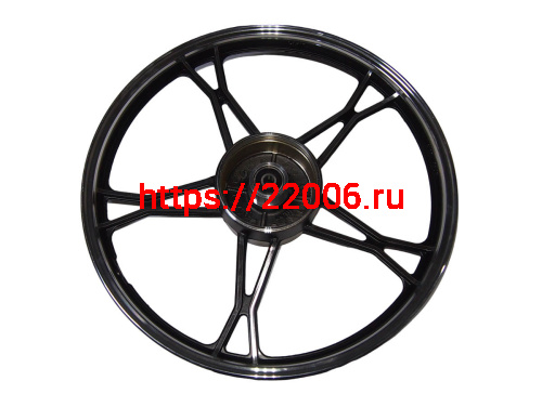 Обод 17" задний литой, барабан. тормоз 1,4-17  Альфа, Дельта, Zodiak (стандарт черный) (610-1) №1