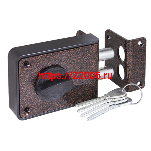 Замок Zenit (Зенит) накладной ЗН 1-3-1 медь