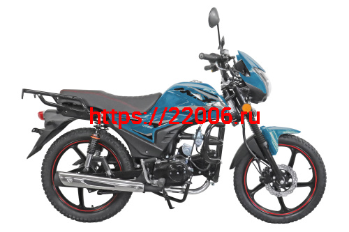 Мопед Alpha FX Max LUX (Форсир.) МОРСКАЯ ВОЛНА (сигнализация, багажник зад., литые диски, обтекатель фар, защита ног, LED фара и поворотники, перед. д