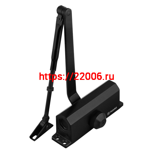 Доводчик Fuaro (Фуаро) дверной DC20-3 (DC-203) BL до 65 кг (черный)