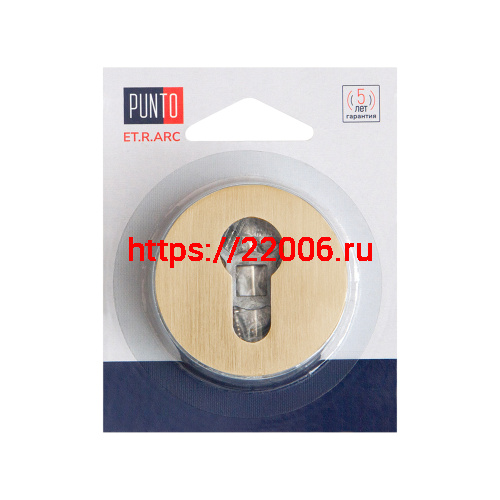 Накладка Punto (Пунто) под цилиндр ET.R.ARC.R52 (ET ARC) SSG-39 сатин.золото фото 2