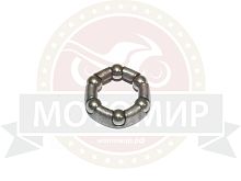 Подшипник вело передней втулки, 6 шариков, 3/16" (4.75мм), D-20мм, JK 6511