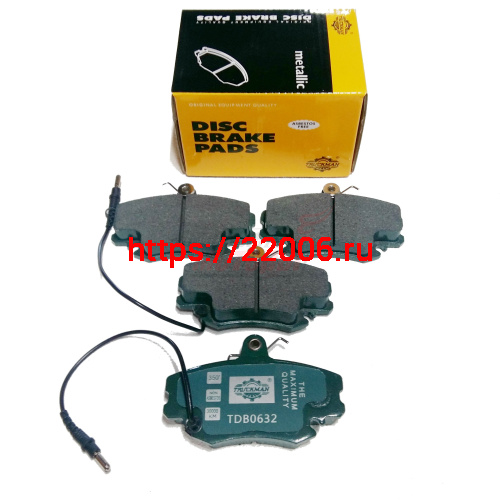 Колодки торм.перед. (TDB0632) Logan 1.4/1.6, Sandero/Stepway 1.4/1.6, Symbol 1.2/1.4/1.5dCi/1.6, Clio I/II 1.1/1.2/1.5dCi/1.6/1.9 91/10, Twingo1.2/1.5