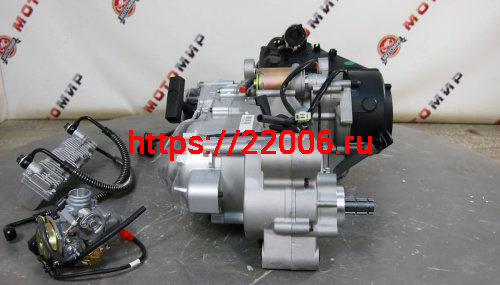 Двигатель Dingo150 (STELS Капитан) 4х такт.150 см3 157QMJ (GY6-150) моноблок с редуктором в сборе. фото 2