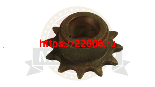 Звезда 12 зуб. (520) цепи, 15.875шаг, на вал d25мм, h28мм, шпонка 8мм, мотобуксировщик фото 2